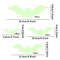 Glow Halloween Wall Stickers, Glow In The Dark Window Decals, Bat Decal, Haunted House, Halloween Holiday Decor
