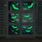 Glow Halloween Wall Stickers, Glow In The Dark Window Decals, Bat Decal, Haunted House, Halloween Holiday Decor