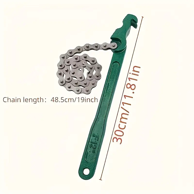 Adjustable Belt Wrench Oil Filter Puller Strap MultiPurpose Spanner Tool For Cartridge Lids Chain 6
