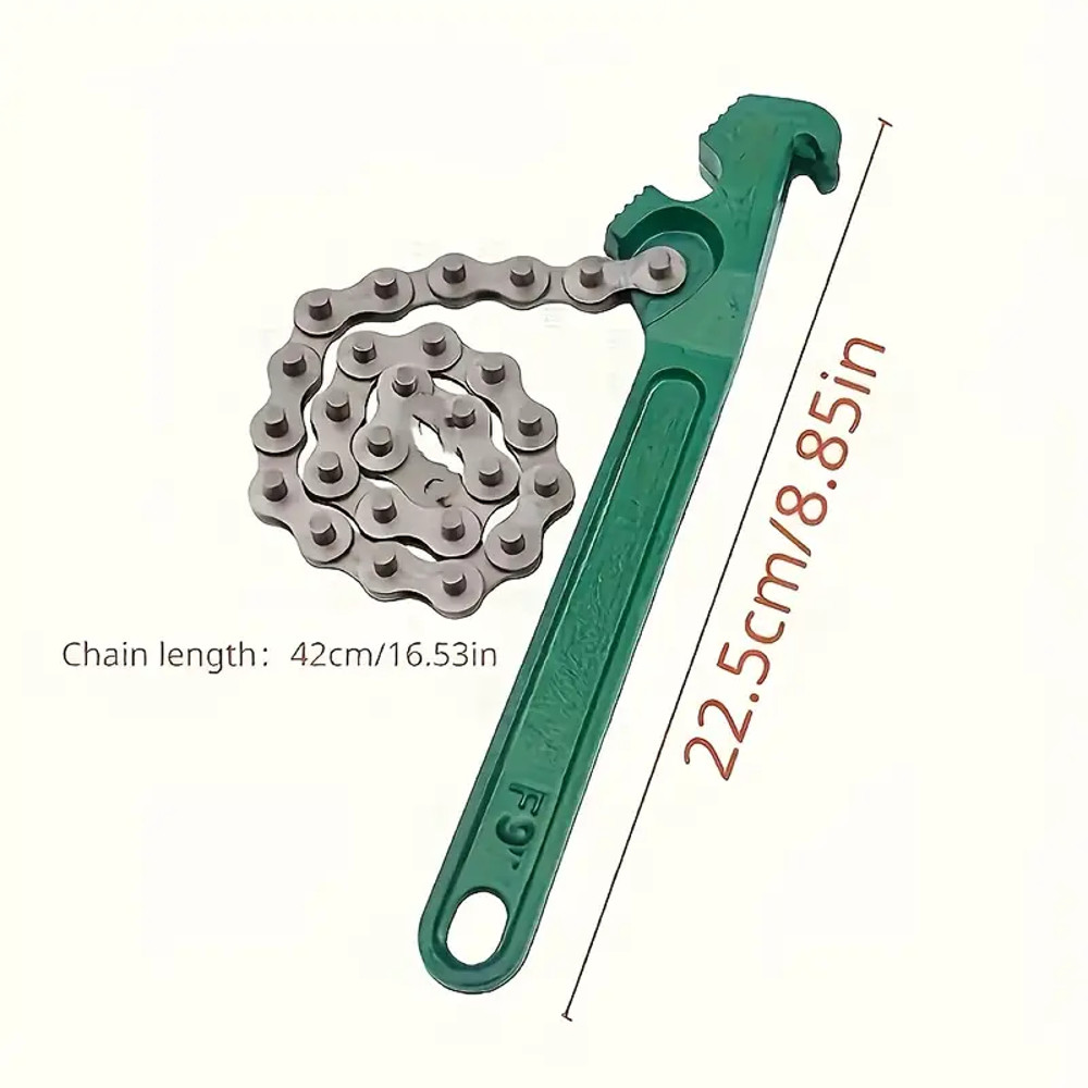 Adjustable Belt Wrench Oil Filter Puller Strap MultiPurpose Spanner Tool For Cartridge Lids Chain 7