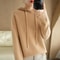 Hooded Sweater Woman, Autumn Winter Warm Knit Tops, Long Sleeve Pullover, Fashion Jumper, Solid Casual Bottoming