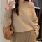 Long Sleeve Knitted Pullover, Thick Off Shoulder Sweater, Loose Casual Autumn Outwear for Women
