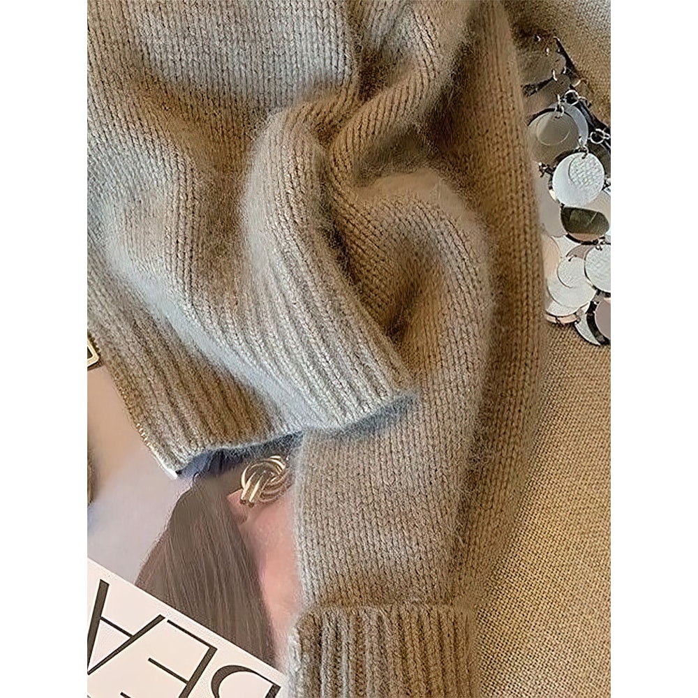 Vintage Cropped Cardigan, Thick Knitwear, Fitted Autumn Sweater, Bomber Jacket