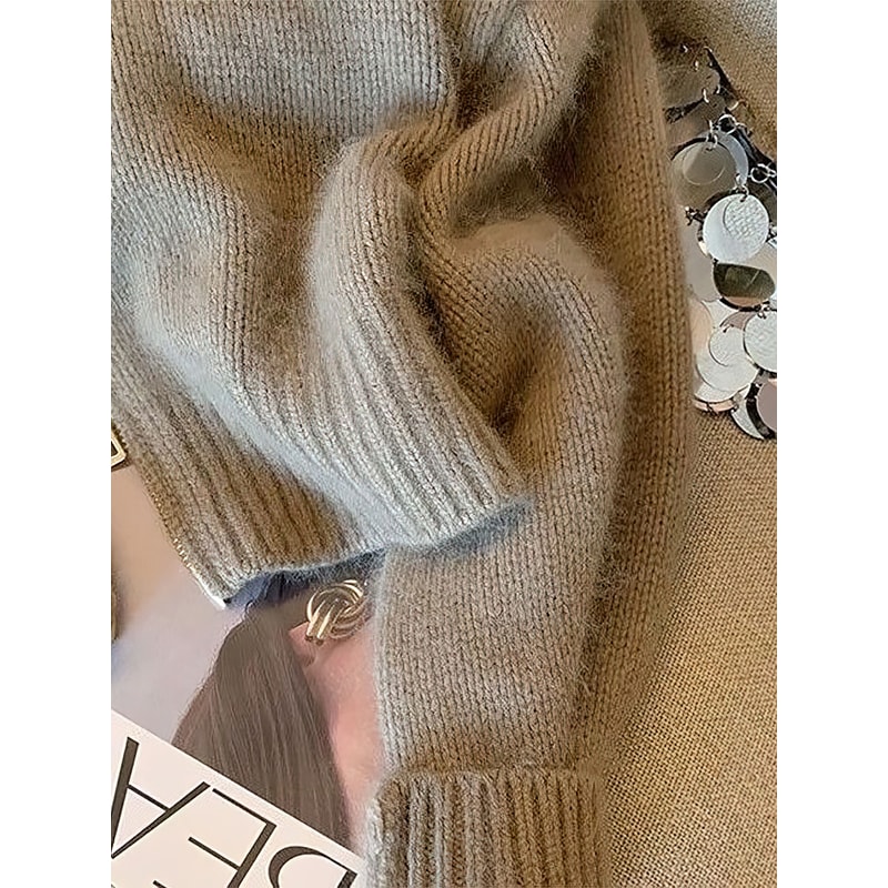 Vintage Cropped Cardigan, Thick Knitwear, Fitted Autumn Sweater, Bomber Jacket