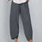 Elegant Autumn Joggers, Street Wear Women Clothes, Cotton Linen Sweatpants, Casual Women Pants