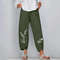 Elegant Autumn Joggers, Street Wear Women Clothes, Cotton Linen Sweatpants, Casual Women Pants
