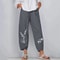 Elegant Autumn Joggers, Street Wear Women Clothes, Cotton Linen Sweatpants, Casual Women Pants