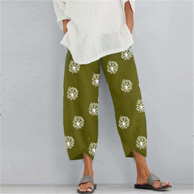 Elegant Autumn Joggers, Street Wear Women Clothes, Cotton Linen Sweatpants, Casual Women Pants