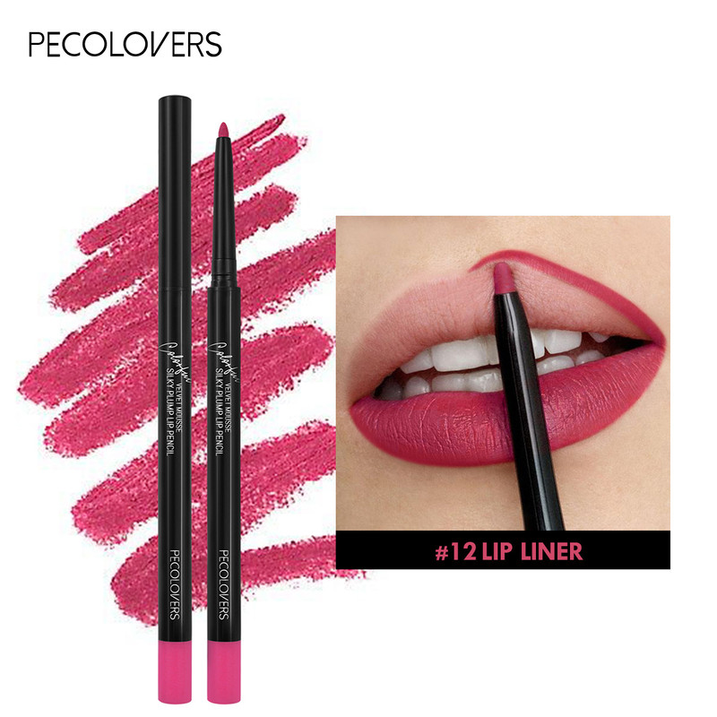 Long Lasting Waterproof Matte Lipliner Pencil, Red Tint Lipstick, Non-stick Cup, Moisturizing Lips Makeup
