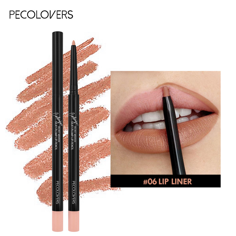 Long Lasting Waterproof Matte Lipliner Pencil, Red Tint Lipstick, Non-stick Cup, Moisturizing Lips Makeup