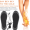 USB Rechargeable Heated Insoles Customizable Electric Heated Shoe Pads for Winter Skiing, Hiking Outdoor Foot Warmers