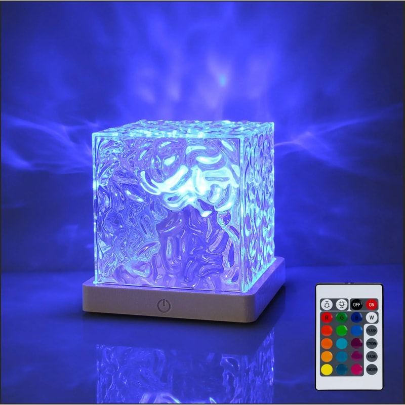 wave motion projector lamp for nighttime relaxation