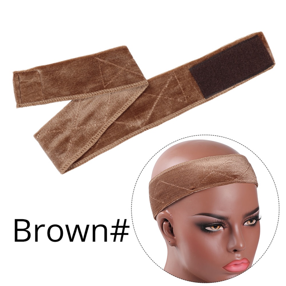 Adjustable Velvet Wig Grip Headband for Secure, Comfortable Fit