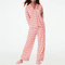 Roller Rabbit Inspired Monkey Pajamas Cozy Women Long Sleeve Sleepwear Set 2