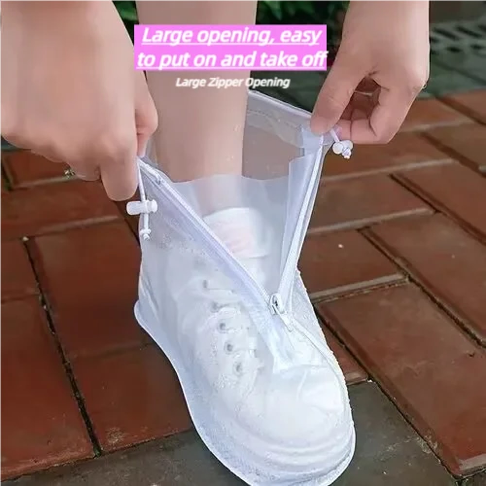 Reusable Waterproof Shoe Covers NonSlip Silicone Rain Shoe Protectors For Men And Women 3
