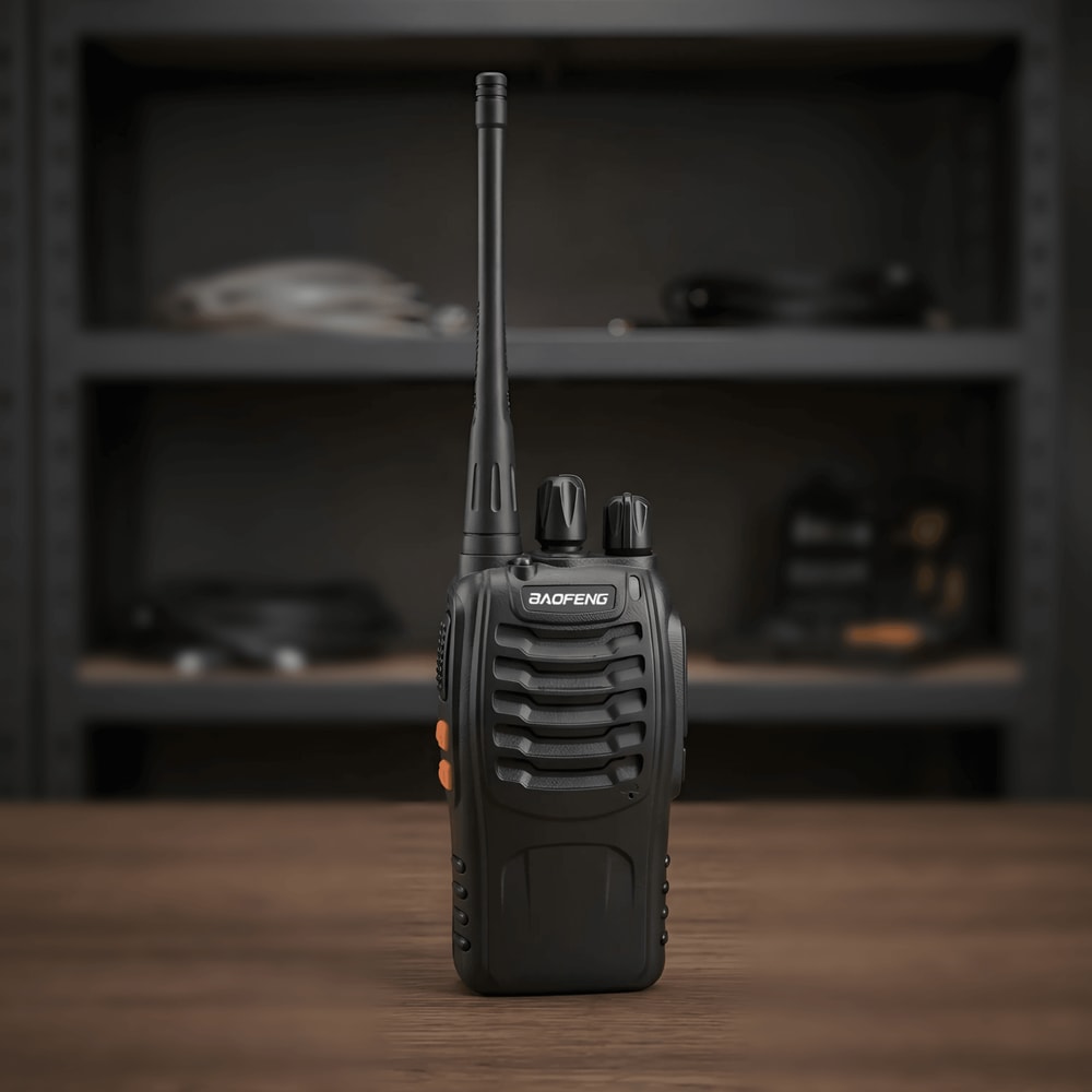 UHF Walkie Talkie 16 Channel Two Way Radio With Earpiece Long Range Portable Transceiversss 0