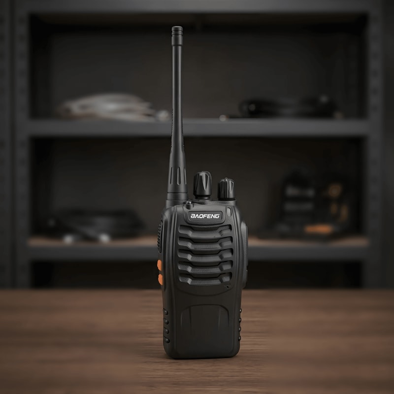 UHF Walkie Talkie 16 Channel Two Way Radio With Earpiece Long Range Portable Transceiversss 0