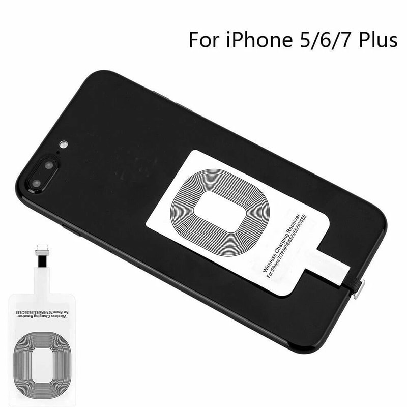 Fast Charging QI Wireless Adapter Compatible With Samsung Android Phones USB C Micro USB 1