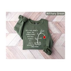 it&39s not what&39s under the tree that matters, cute christmas tree tee, it&39s what&39s around it, charlie brown chris