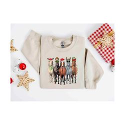 christmas horse sweatshirt, western christmas horse sweater, cowboy christmas shirt, christmas farm shirt, christmas an