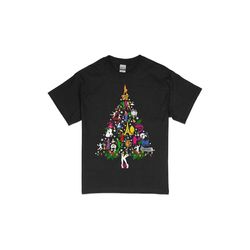 broadway musical theatre christmas tree t-shirt, unisex short sleeve t-shirt, broadway musical theatre gift, musical the