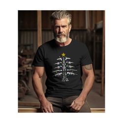 ar-15 christmas tree t-shirt - christmas gun tree shirt - funny guns shirts - gun gifts for men - gun lovers gifts - gun