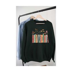 albums as books shirt, trendy aesthetic for book lovers, crewneck shirt, folk music shirt, country music shirt, rack mus