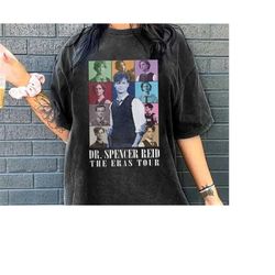 dr. spencer reid criminal minds eras tour sweatshirt, spencer reid vintage, graphic unisex, retro 90&39s fans homage t-s