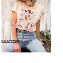 red album t-shirt, eras tour shirt, taylor swiftie shirt, red track list taylor swift shirt, taylor swiftie fan sweatshi