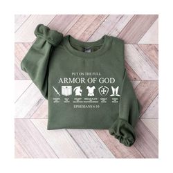 armor of god sweatshirt, christian sweatshirt, knight hoodie, christian gift, jesus sweatshirt, religious sweatshirt, gi
