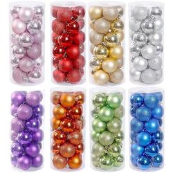 1 box xmas balls tree ornaments hanging pendants home party decor 2023 new year gift noel navidad