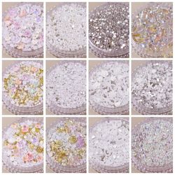 1Box Butterfly Diamond Pearl Rhinestone Glitter Sequin Makeup Decoration - DIY Nail Art & Facial Adhesive Patch