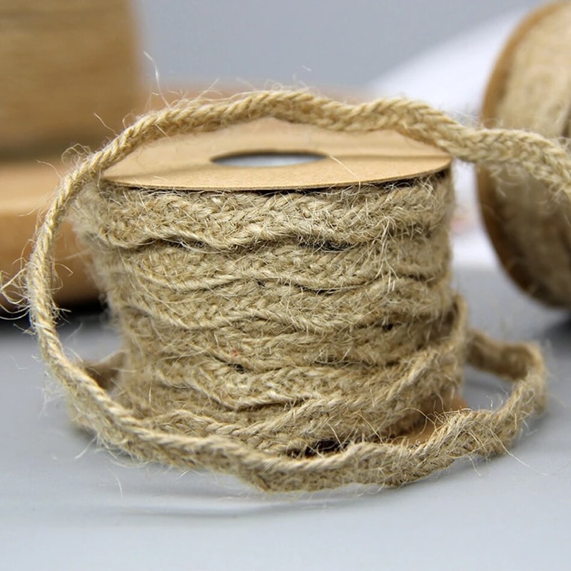 5M Natural Vintage Jute Cord String for Gift Wrapping, Craft | Inspire ...