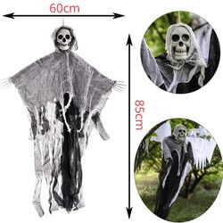 Halloween Hanging Skull Ghost Haunted House Decoration - Horror Prop & Party Supplies for Indoor/Outdoor Bar Decor