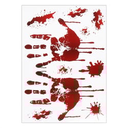 halloween terror bloody handprint footprint window stickers | party wall decal & floor clings props