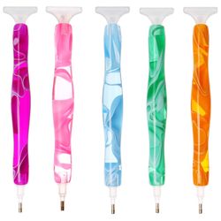 5D Diamond Painting Pen with Metal Drill Heads: Handmade Crystal Point Multi Placer Tool