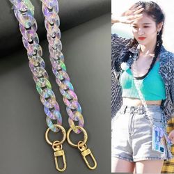 Iridescent Acrylic Chunky Chain Straps: DIY Handbag & Necklace Jewelry Accessories by FishSheep