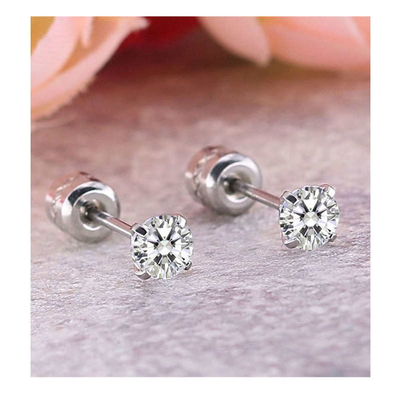 JG951pieceMedicalStainlesssteelCrystalZirconEarStudsEarringsTragusCartilageHypoallergeni