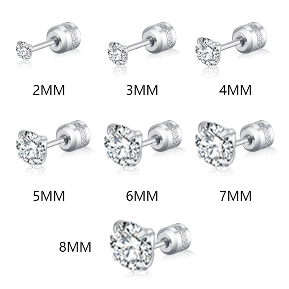 0hfO1pieceMedicalStainlesssteelCrystalZirconEarStudsEarringsTragusCartilageHypoallergeni