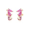eeDAKEYOUNUOGoldFilledStudEarringsSetForWomenEarCuffsColorfulZirconDangleHoopEarrings