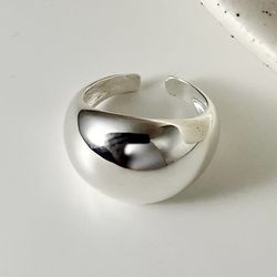 925 Sterling Silver Adjustable Wedding Ring for Women - Smooth Surface Luxury Jewelry Wholesale