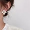 Elegant Glaze Flower Stud Earrings For Women Hibiscus Dropped Wedding Romantic Jewelry Gift 1