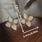 Elegant Glaze Flower Stud Earrings For Women Hibiscus Dropped Wedding Romantic Jewelry Gift 4