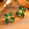 Elegant Glaze Flower Stud Earrings For Women Hibiscus Dropped Wedding Romantic Jewelry Gift 7