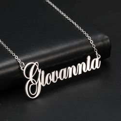 Customized Stainless Steel Name Necklace: Golden Choker for Women & Men - Sipuris Personalized Couple Jewelry Gift