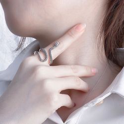 trending women's luxury snake rings: sterling silver designer jewelry with free shipping - gaabou