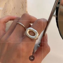 925 sterling silver simple hollow rings: geometric fashion, handmade allergy-free jewelry gift for women - perfect for p