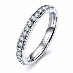vienkim silver titanium zinc alloy cz crystal ring for women - elegant wedding jewelry 2019