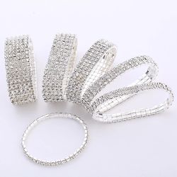 fashion crystal stretch bracelets: hot sale styles for women, couples & bridal gifts 2024