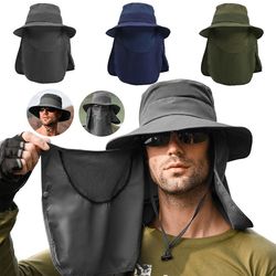 UV Protection Summer Sun Hat for Men and Women - Outdoor Fishing, Hunting, Hiking, Camping Bucket Visor with Removable F